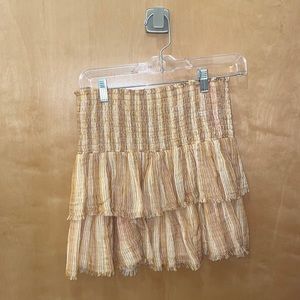 Orange aerie skirt